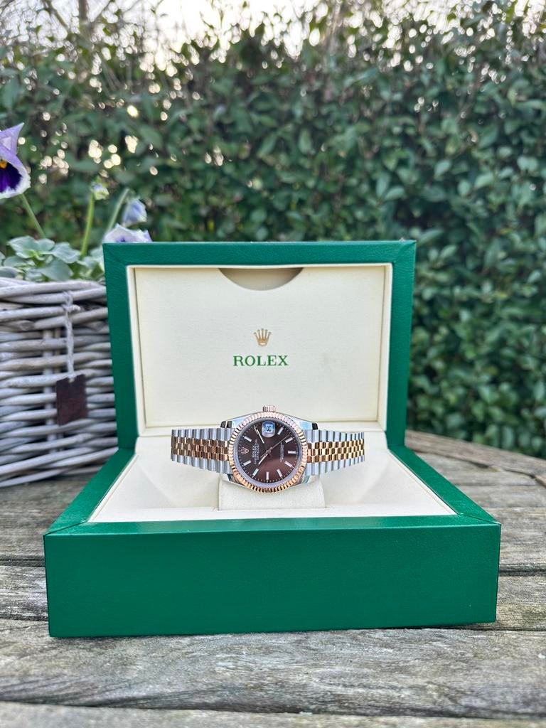 Rolex Datejust Two Tone “Chocolate”, Ophalen of Verzenden, Nieuw, Goud, Rolex
