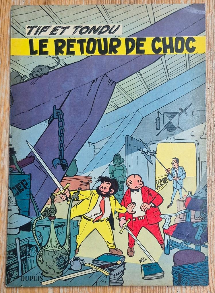 Tif et Tondu 5 Le retour de Choc EO 1958 Will TBE Dupuis, Gelezen, Eén stripboek, Ophalen of Verzenden, Will - Rosy