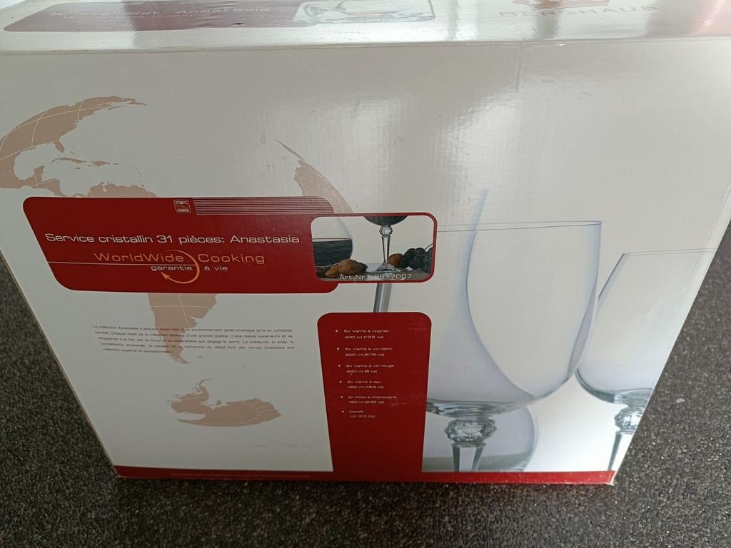 Set de verres en cristal Berghaus « Anastasia » — Worldwide, Enlèvement, Neuf, Autres types