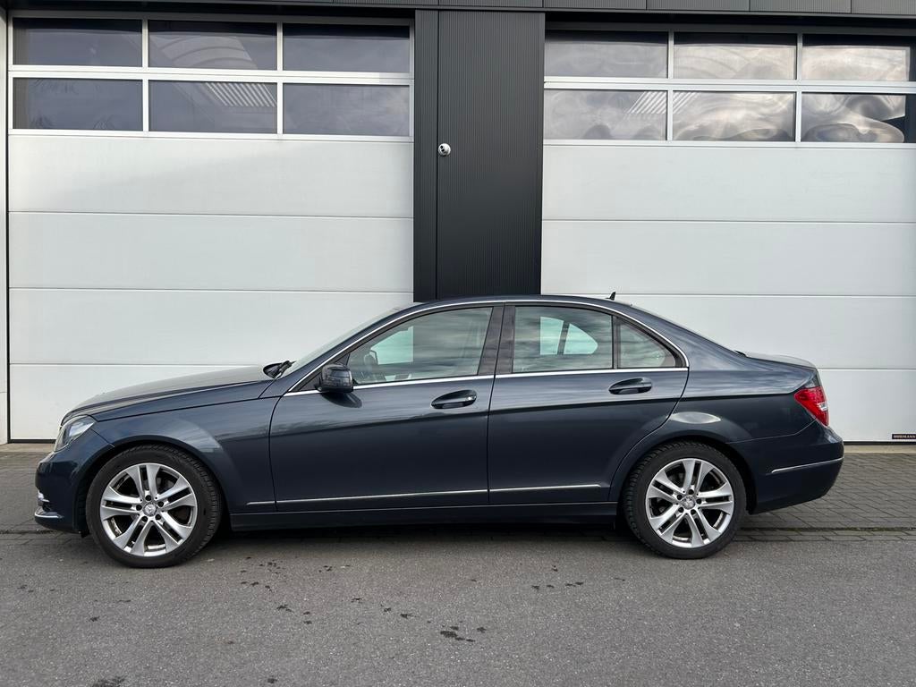 Mercedes C200CDI Avantgarde in perfecte staat, Auto's, Mercedes-Benz, Euro 5, Zwart, Leder en Stof, Bedrijf