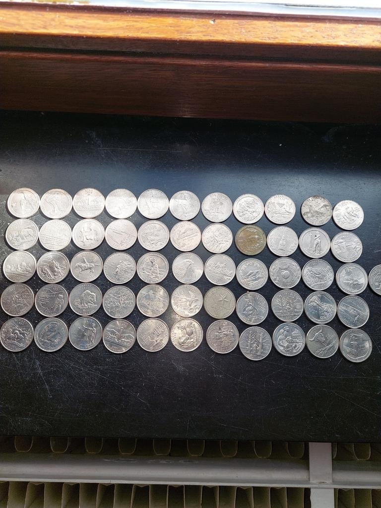 Lot 51 pièces usa états unis, Enlèvement