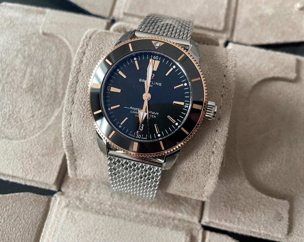 Breitling Superocean Chrono B20 44 Or Rose Neuve, Breitling, Or, Enlèvement, Autres matériaux