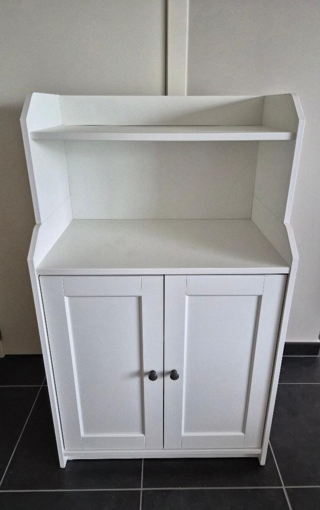Witte kast met 2 deuren, Huis en Inrichting, Kasten | Overige, Ophalen, Zo goed als nieuw