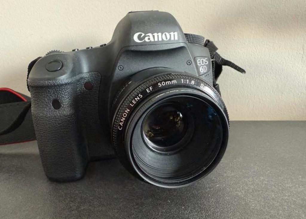 Canon 6D (fullframe) + 50mm 1.8 + batteries + Flash 430EX ||, Audio, Tv en Foto, Ophalen, Zo goed als nieuw, Canon