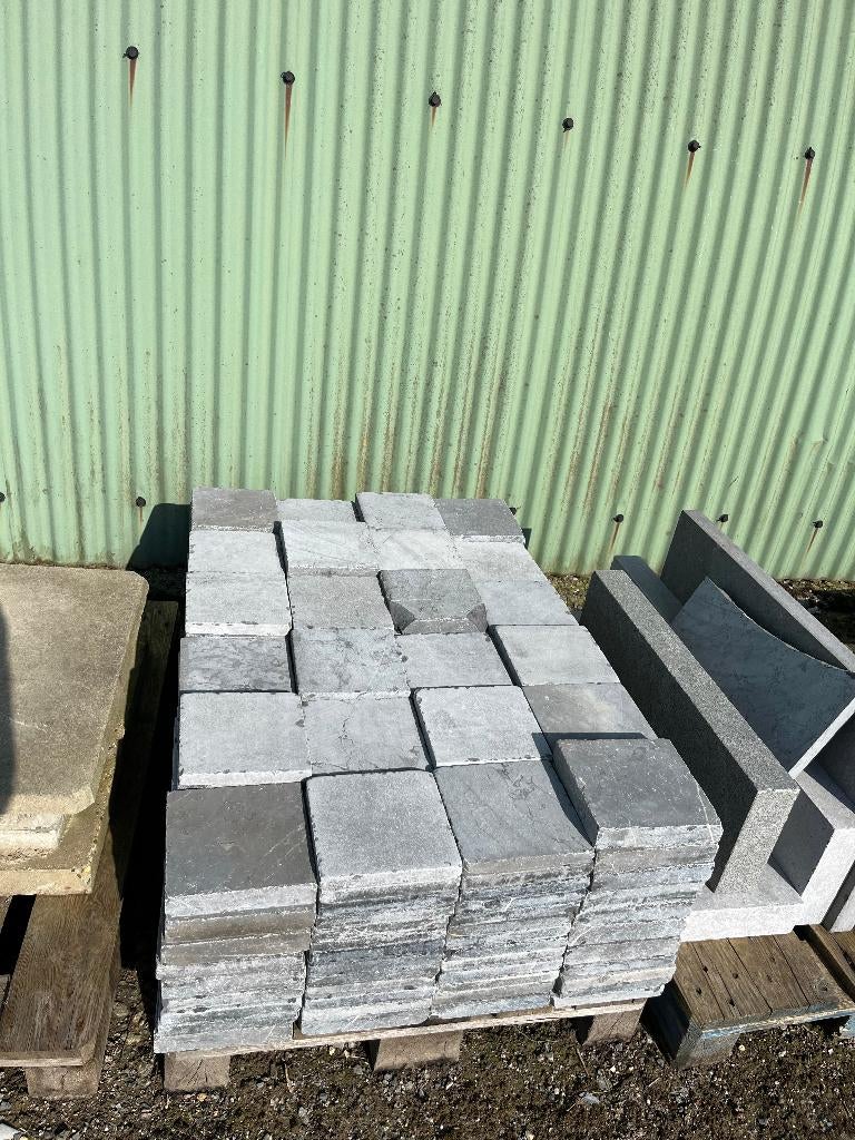 Blauwsteen, Tuin en Terras, Tegels en Klinkers, Ophalen, Gebruikt, Terrastegels, Natuursteen