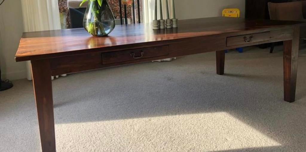 Koloniale tafel 240x120x87, Ophalen, Zo goed als nieuw