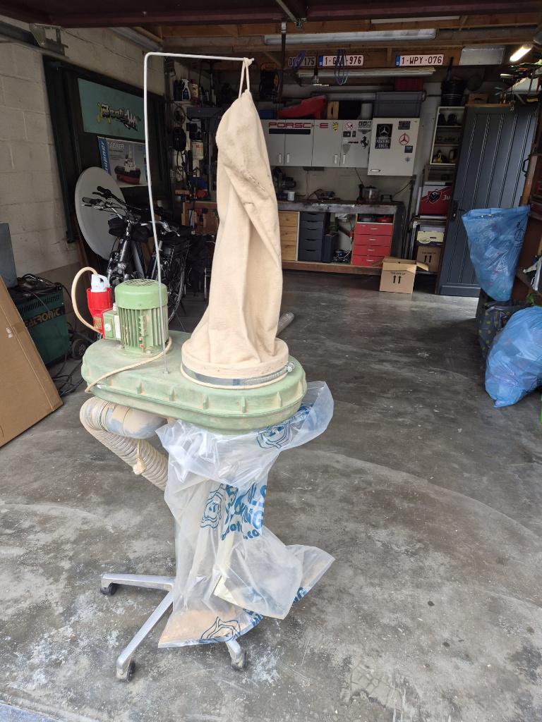 afzuiging houtbewerking, Ophalen, Gebruikt