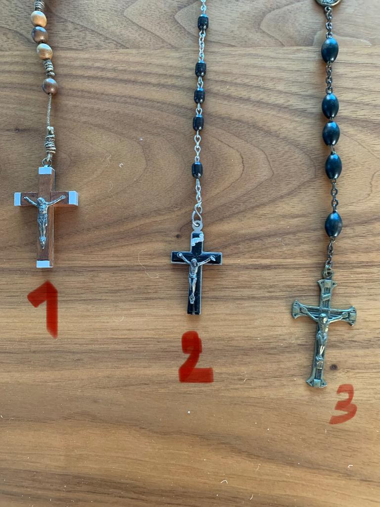 3 Unieke Vintage Paternosters – Handgemaakt door Clarisse, Antiek en Kunst, Antiek | Religieuze voorwerpen, Ophalen of Verzenden