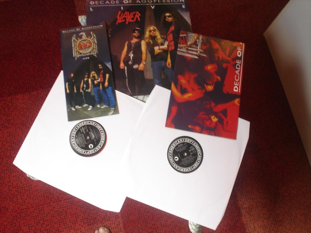 slayer decade of aggression dubbel lp rood, Ophalen of Verzenden, Nieuw in verpakking, Overige formaten, Poprock
