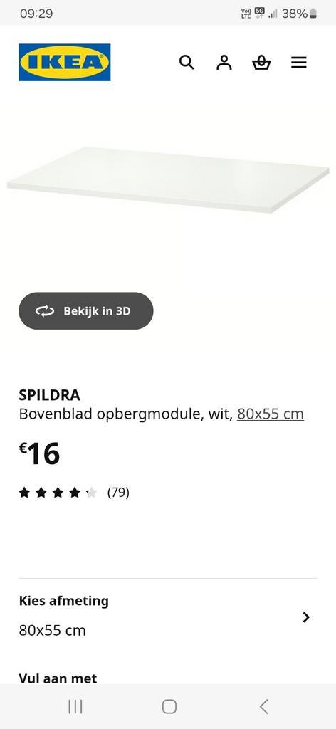 Nouveau dans son emballage : le top Spildra pour Platsa, Maison & Meubles, Enlèvement