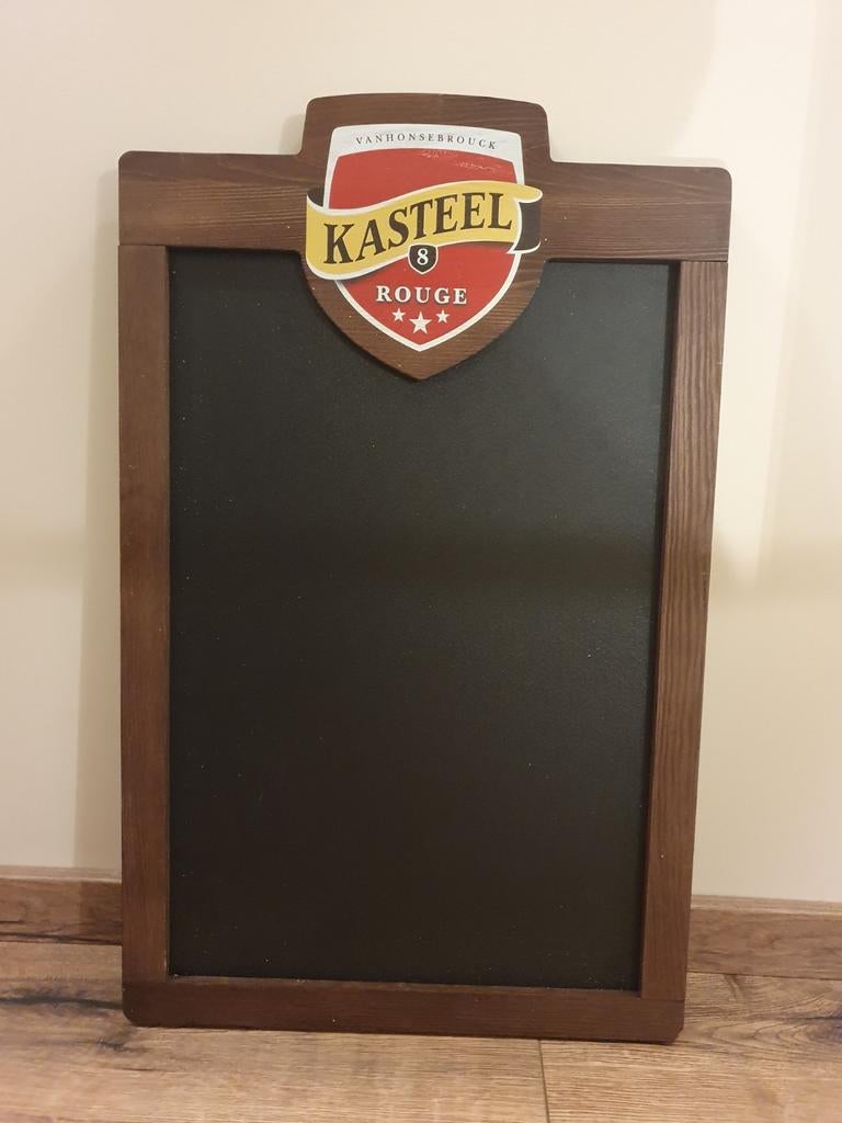 Krijtbord - Kasteel Rouge -, Verzamelen, Biermerken, Ophalen of Verzenden, Gebruikt, Reclamebord, Plaat of Schild, Overige merken