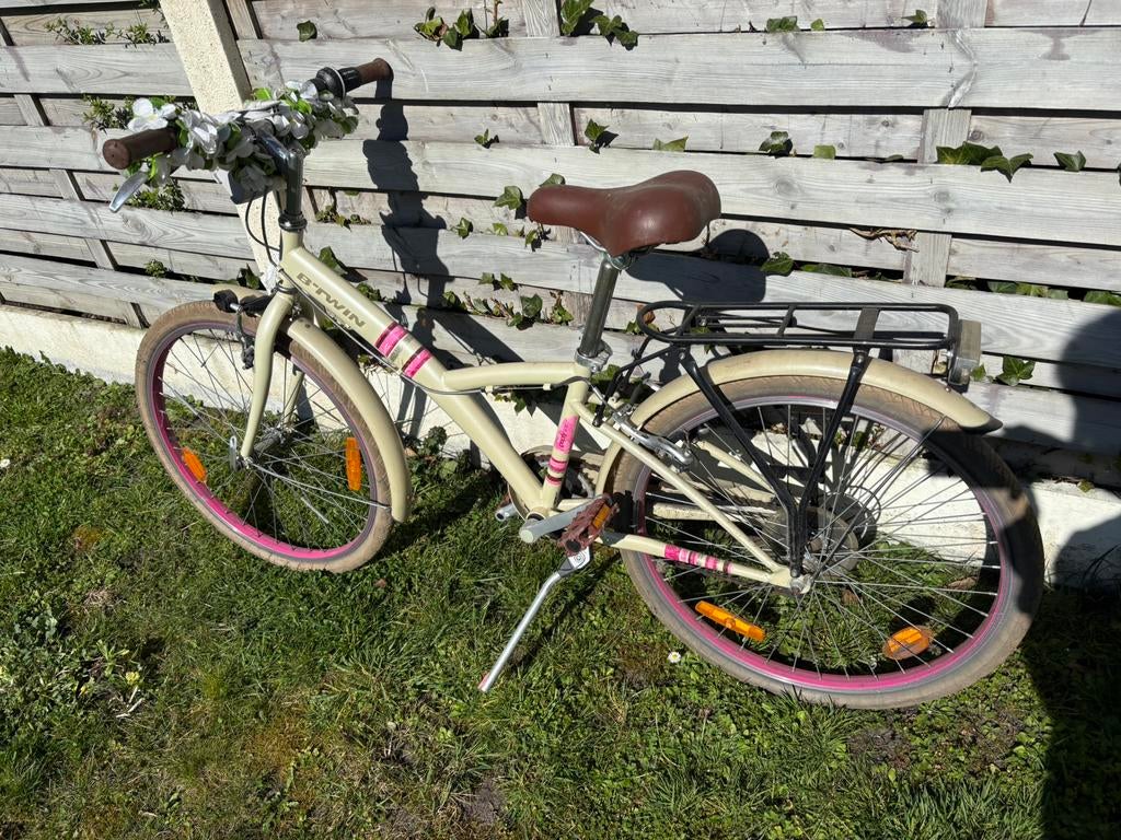 Meisjesfiets Decathlon (b-twin), Fietsen en Brommers, Ophalen, Gebruikt, 24 inch, Versnellingen