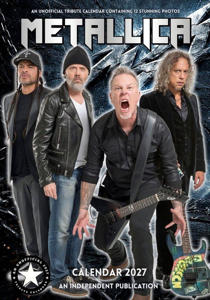 Metallica 2027 kalender vooraf bestellen, Verzenden, Jaarkalender, Nieuw