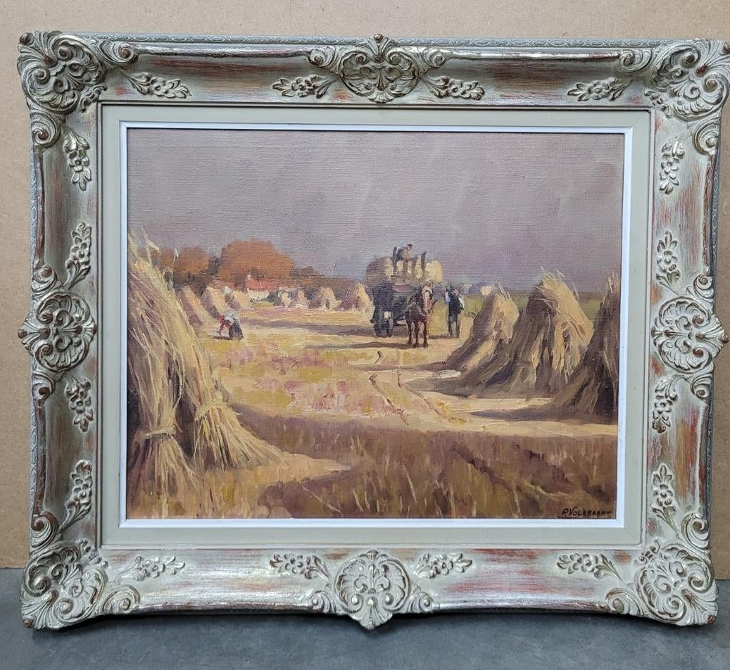 Piet VOLCKAERT, de oogst, Antiquités & Art, Art | Peinture | Classique, Enlèvement ou Envoi