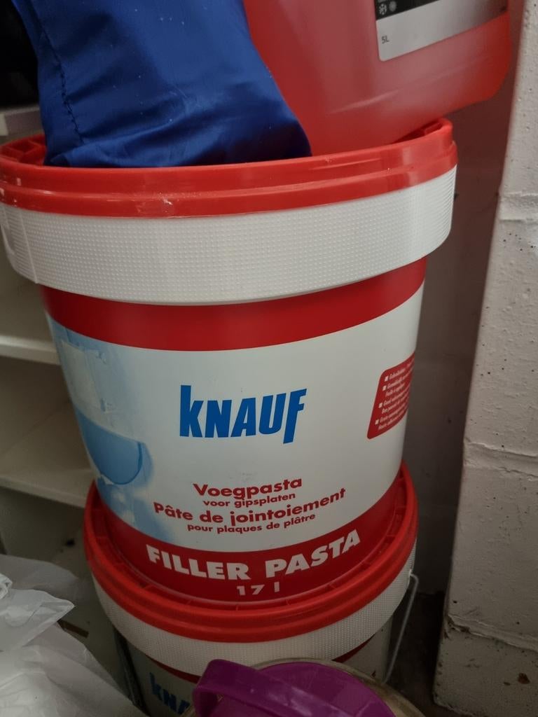 Knauf filler pasta 17l- Nieuw- ongeopend –  1 emmer, Enlèvement