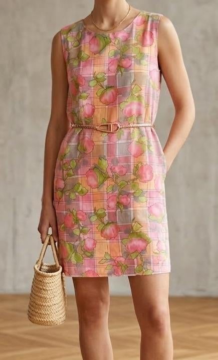 vintage handgemaakte zomerjurk, Vintage, Ophalen of Verzenden