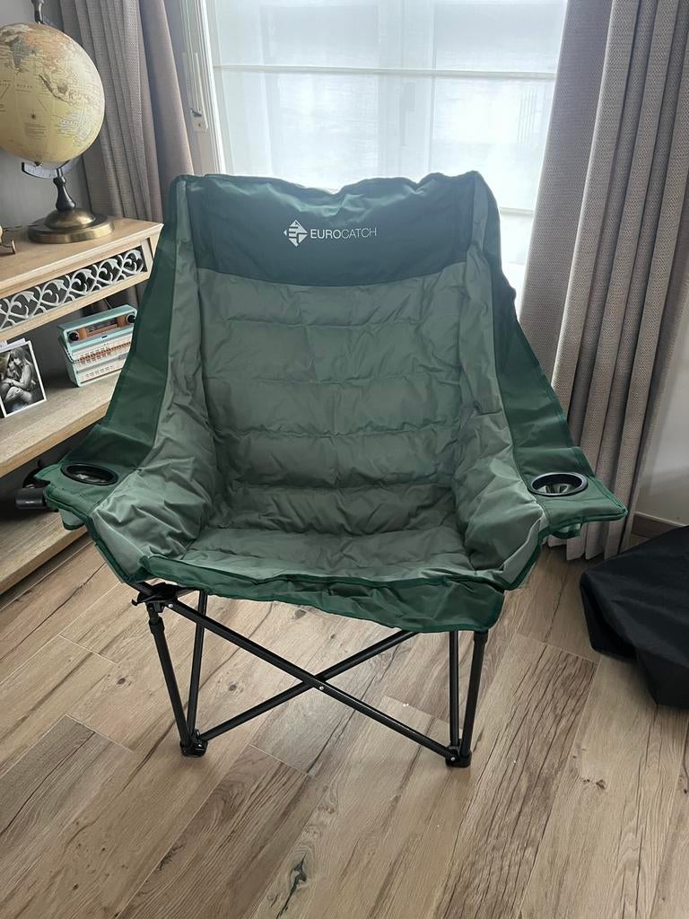 Luxe kampeerstoel, Caravans en Kamperen, Kampeermeubelen, Ophalen, Zo goed als nieuw