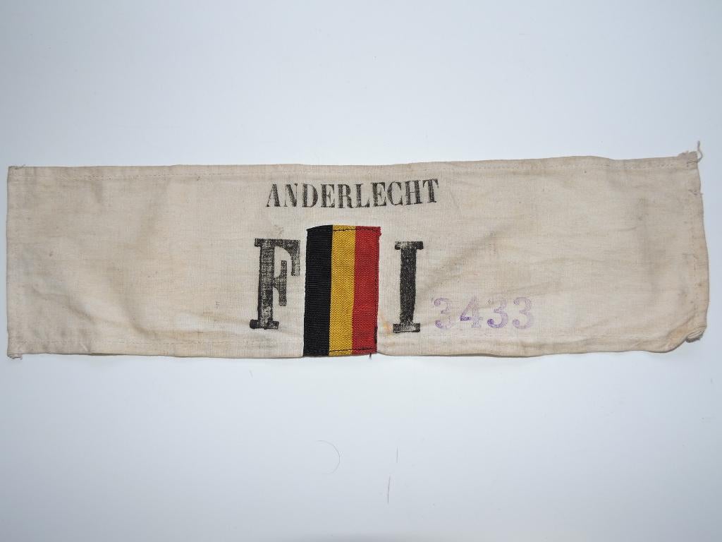 1941-1945 RESISTANCE BELGE Brassard FRONT INDEPENDANCE, Collections, Enlèvement ou Envoi, Autres