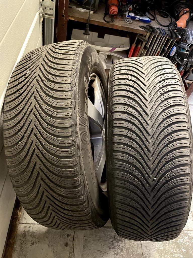 4 pneus neige avec 4 jantes en alliage, Pneus et Jantes, 16 pouces, Véhicule de tourisme, Enlèvement