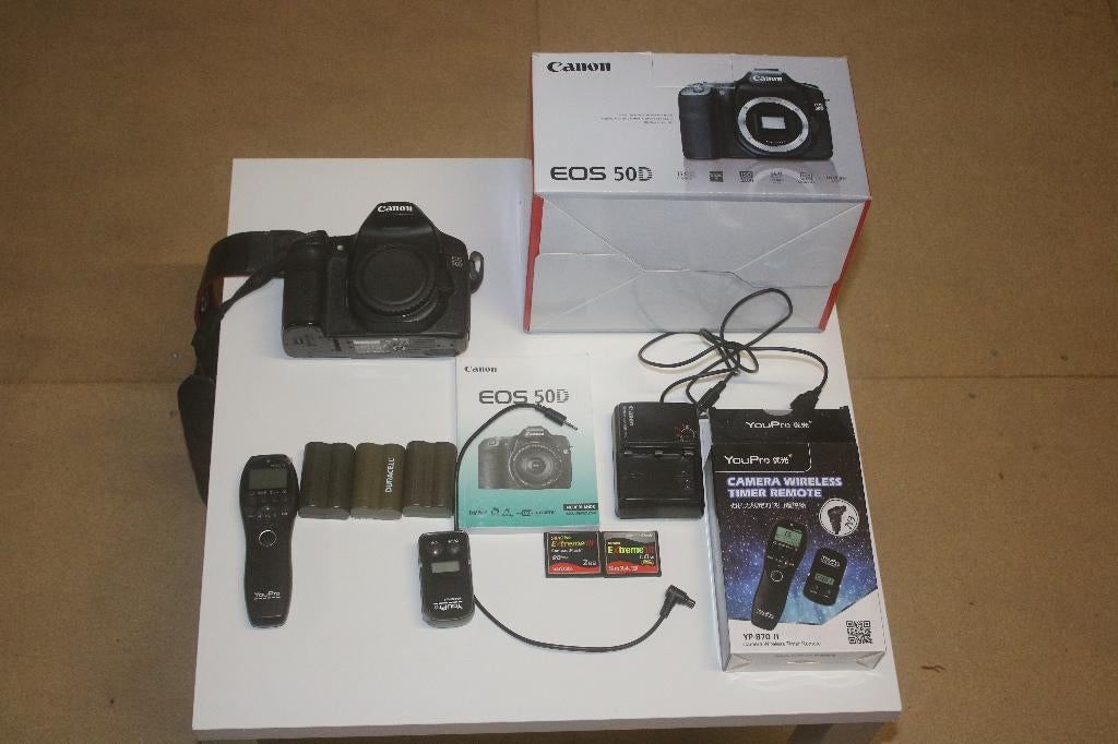 CANON EOS 50D BODY + REMOTE CONTROL, Ophalen of Verzenden, Gebruikt, Spiegelreflex, Canon