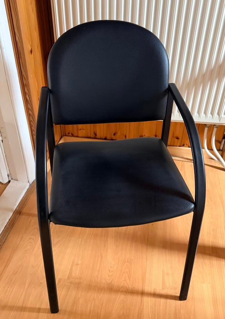 Mooie set van 6 zwarte stoelen voor de living, Enlèvement, Comme neuf