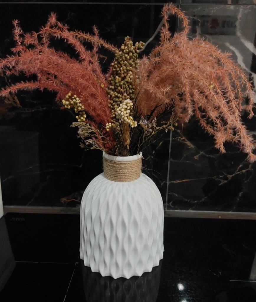 Vaas met droogbloemen, Ophalen of Verzenden, Nieuw