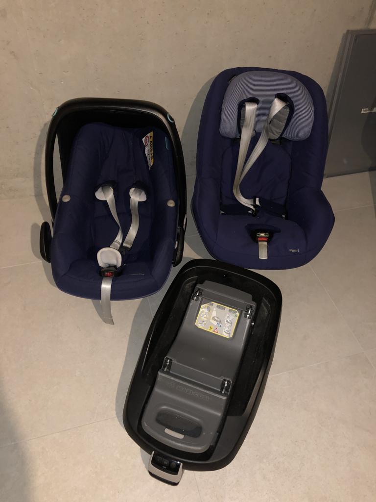 Maxi cosi + autostoel + basis met isofix, Ophalen, Isofix