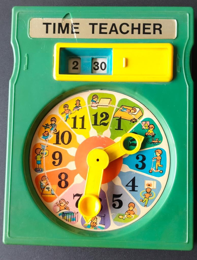 Vintage speelgoed “Time teacher”, Verzamelen, Ophalen of Verzenden, Gebruikt