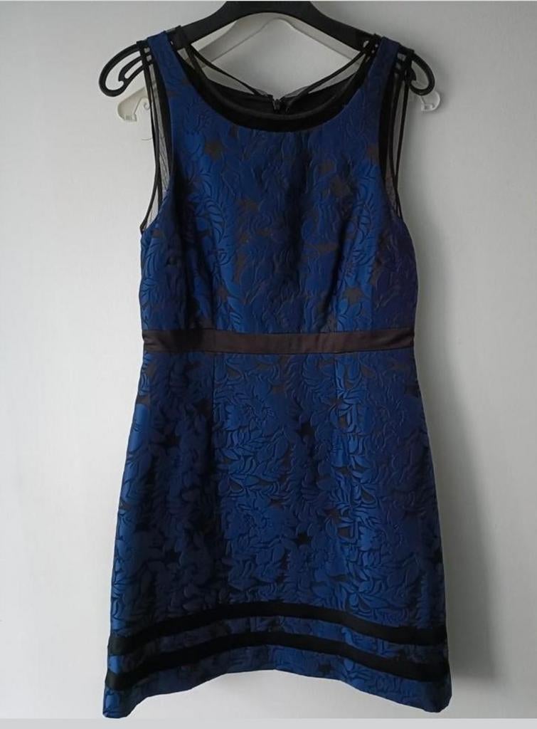 nieuw Blauw zwarte jurk Steps 38 Knielengte, Vêtements | Femmes, Robes, Taille 38/40 (M), Enlèvement ou Envoi, Comme neuf, Steps