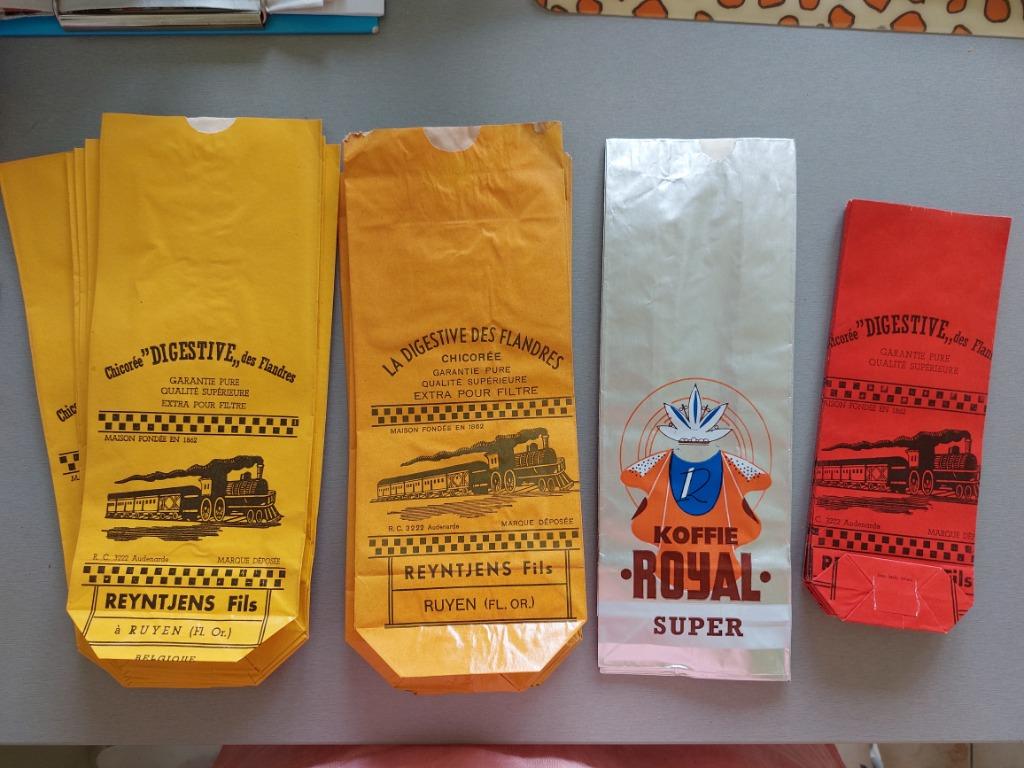 Ancien emballage de café et de chicorée (+- 1930) 30 pièces, Collections, Enlèvement ou Envoi, Neuf, Emballage
