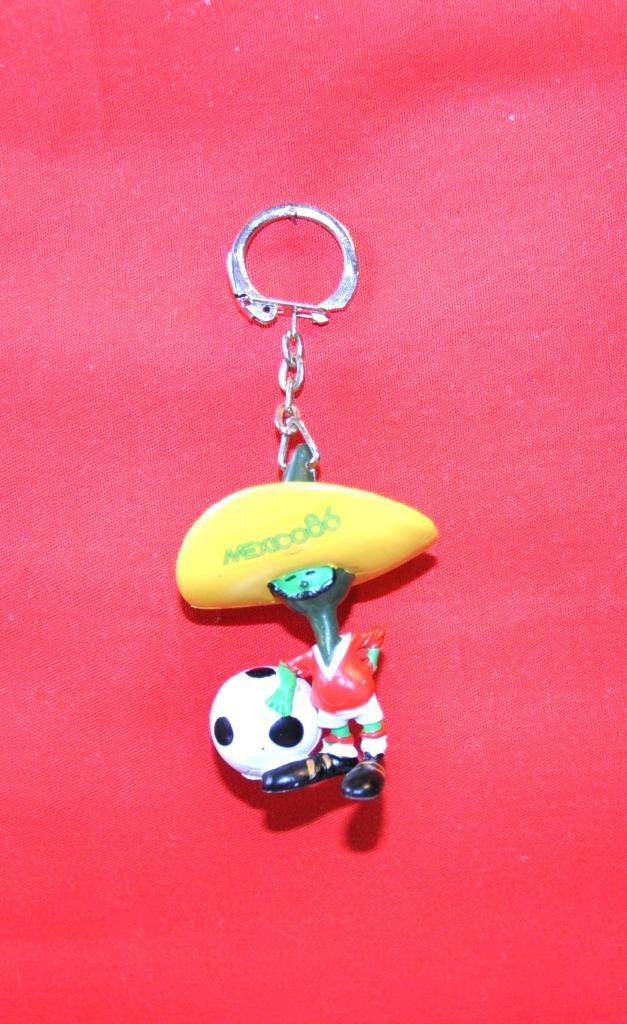 porte cle figurine mondial football  mexico 1986, Ophalen of Verzenden, Gebruikt, Knuffel of Figuurtje