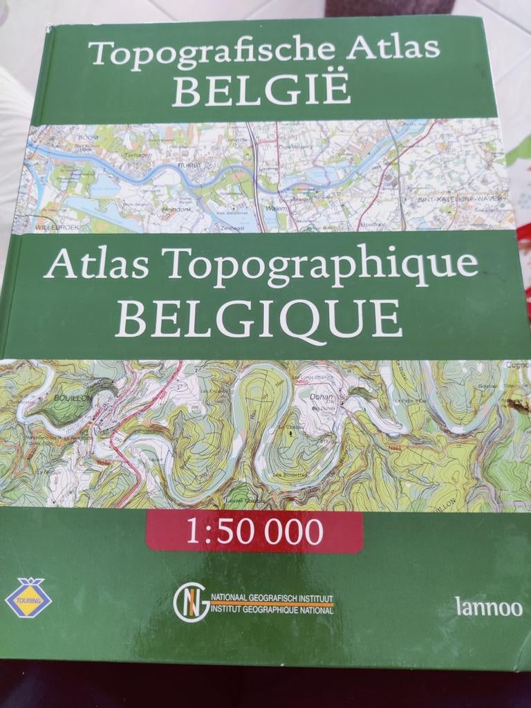 Topografische Atlas Belgie = Atlas Toque Belgique, Ophalen of Verzenden, Zo goed als nieuw, België