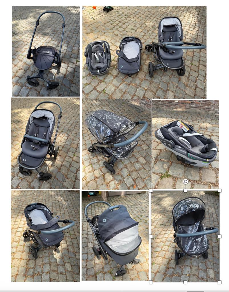 Maxi Cosi Ensemble poussette (tout terrain) et siège auto, Enfants & Bébés, Poussettes & Combinaisons, Poussette combi, Pneus