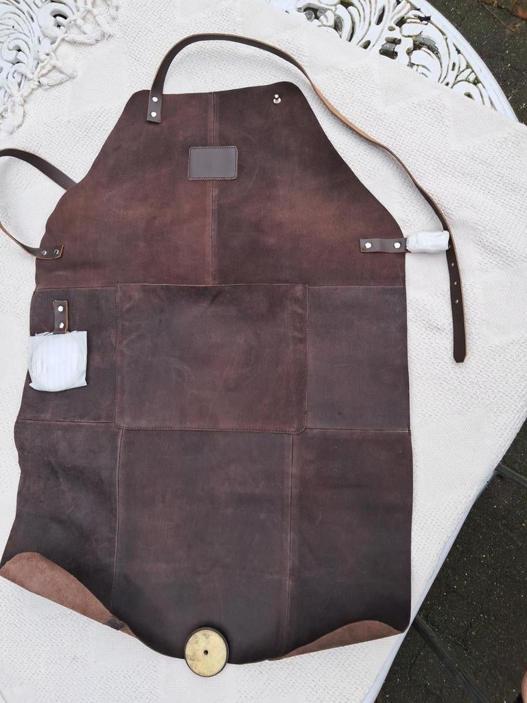Lederen keukenschort, Ophalen of Verzenden, Nieuw