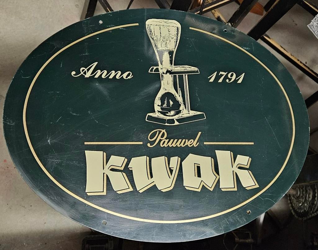 Panneau publicitaire Pauwel Kwak
aluminium, Collections, Marques de bière, Comme neuf, Enlèvement ou Envoi