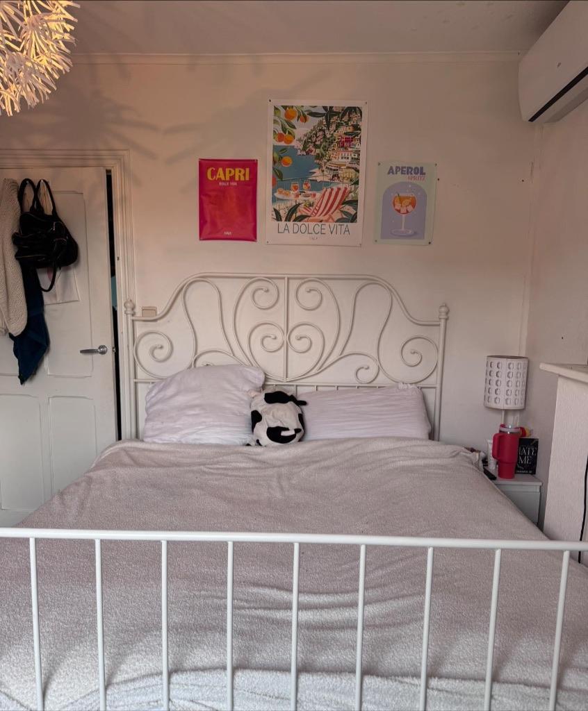 Lit IKEA LEIRVIK 160x200, Comme neuf, Enlèvement, Blanc, Deux personnes