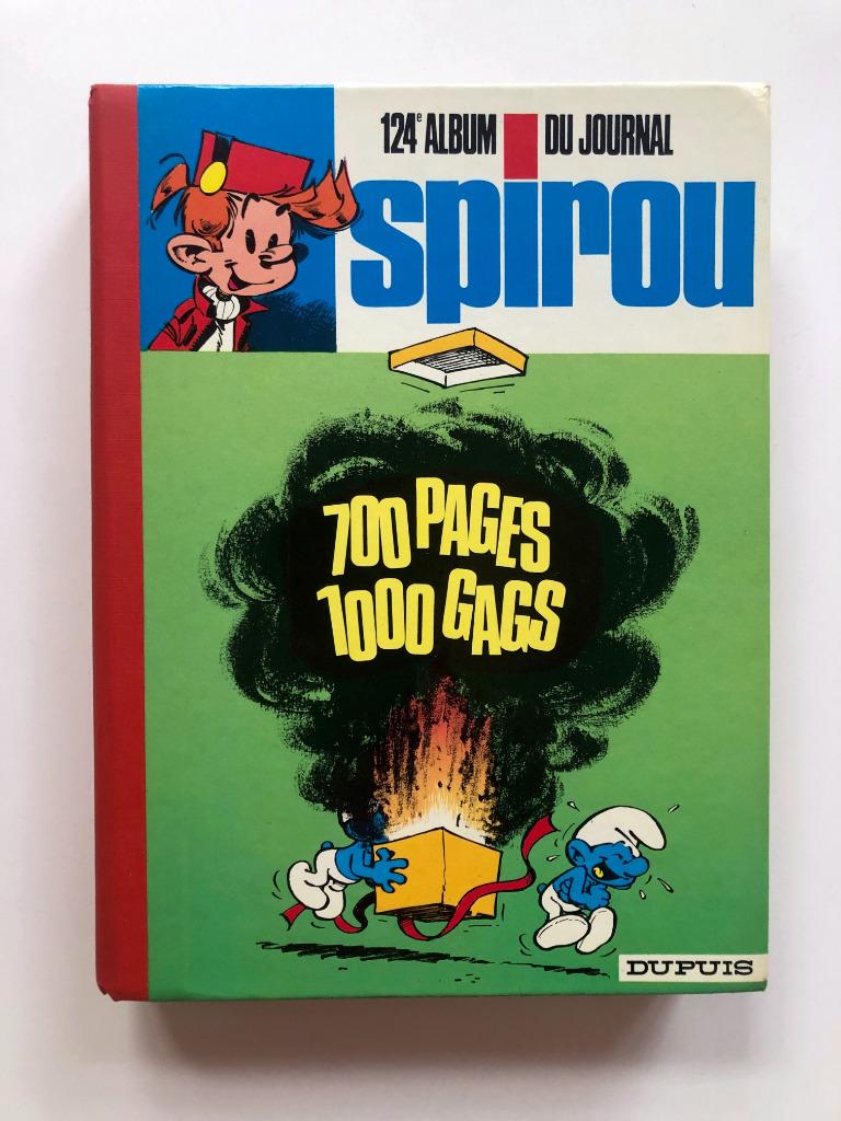 Album Spirou 124 - Reliure 1972 avec ses suppléments, Peyo Lambil Franquin, Une BD, Enlèvement, Utilisé