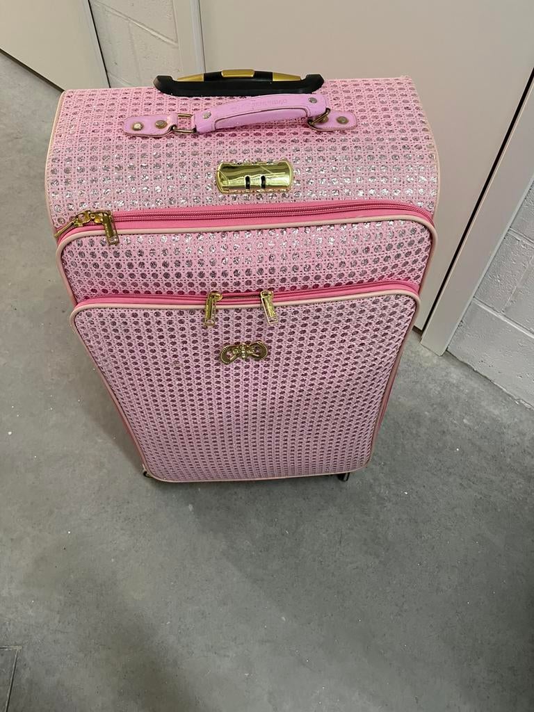 Ensemble valises rose pailettes lot 4 pièces, Bijoux, Sacs & Beauté, Valises, Enlèvement ou Envoi, Neuf