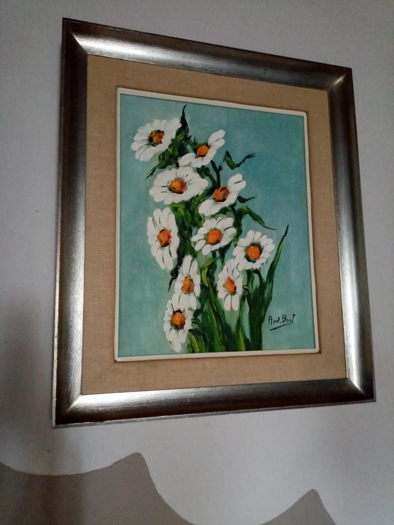 Prachtige schilderij van Annie Van de Boel, Ophalen of Verzenden, Schilderij