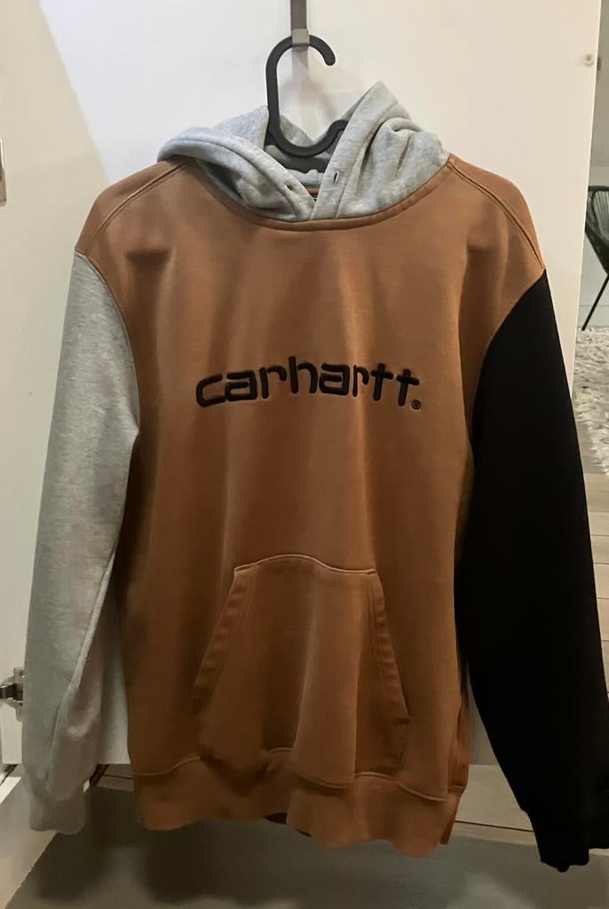 Carhartt Wip Tricol Hoodie Hamilton Brown, Ophalen of Verzenden, Zo goed als nieuw, Maat 46 (S) of kleiner, Bruin