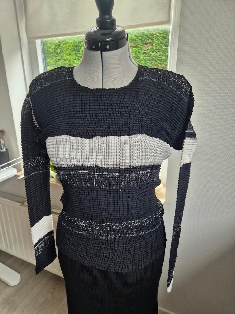 Zwarte blouse Issay Miyake, Ophalen of Verzenden, Maat 36 (S)