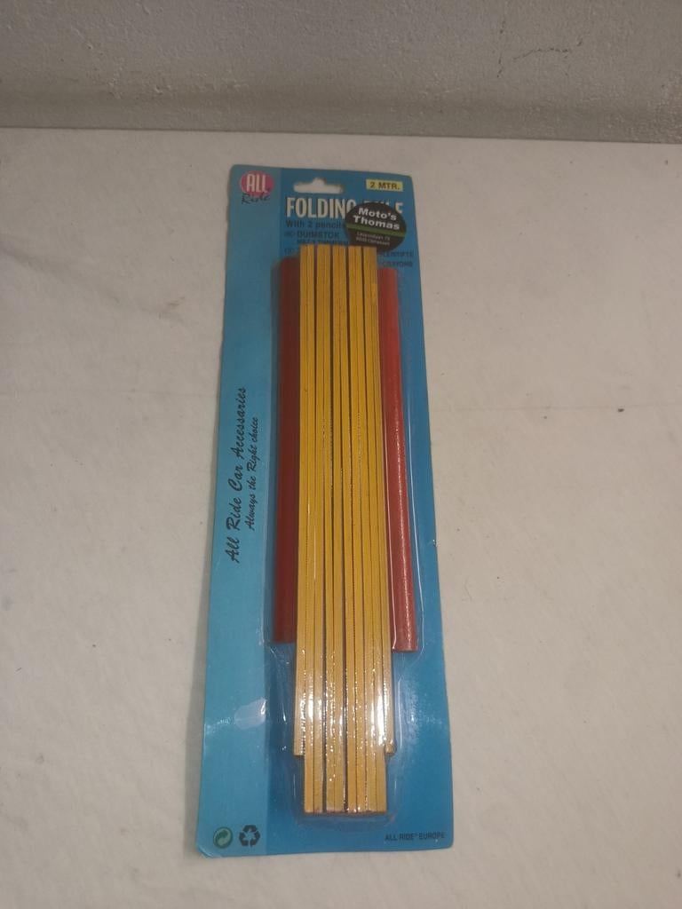 vouwmeter met 2 bouwvakkers potloden / nieuw, Ophalen of Verzenden