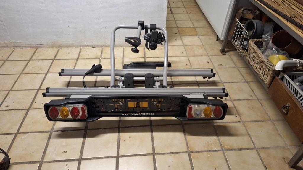 Fietsendrager Peruzzo Parma e-bike 60kg zo goed als nieuw, Ophalen, Zo goed als nieuw, 2 fietsen, Trekhaakdrager