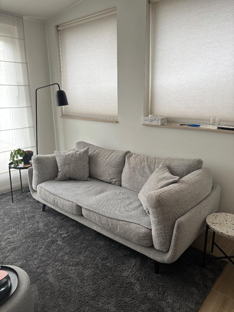 2,5 zit zetel + pouf, 250 à 300 cm, Banc droit, Enlèvement, Utilisé