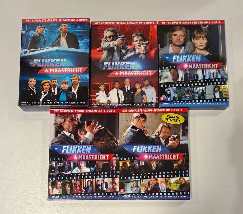 Flikken Maastricht seizoen 1-5, Cd's en Dvd's, Dvd's | Tv en Series, Ophalen of Verzenden