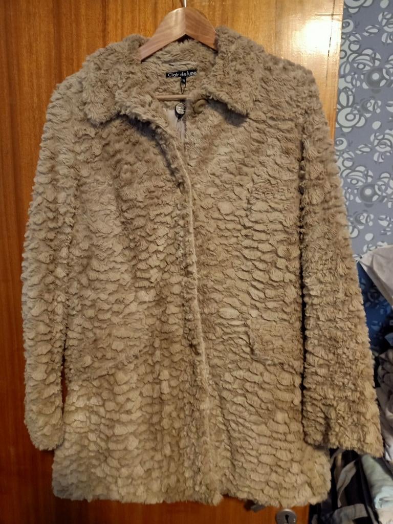 Zachte clair de lune jas maat 44, Kleding | Dames, Ophalen of Verzenden, Zo goed als nieuw, Maat 42/44 (L)