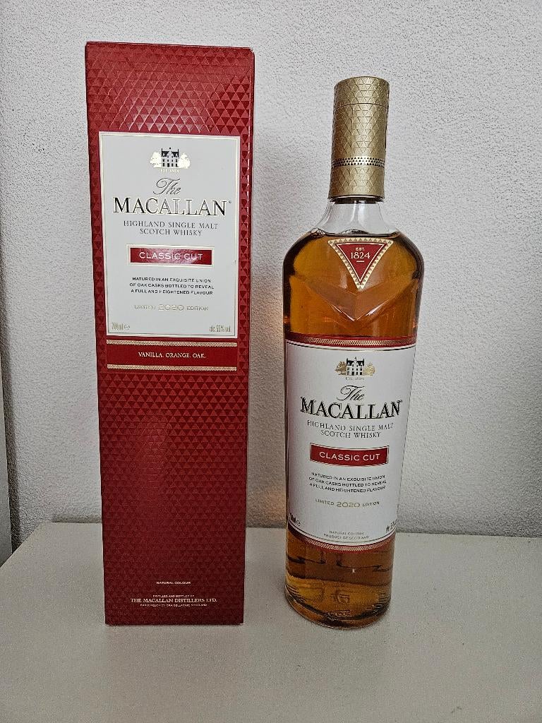 2 x Macallan Classic Cut 2020 en 2021, Verzamelen, Wijnen, Overige typen, Vol, Ophalen of Verzenden