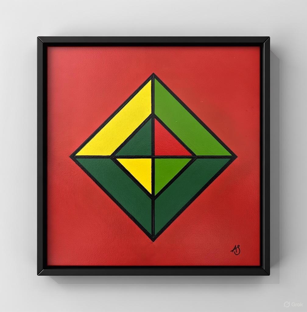 Balans In Kleur (Abstract Geometric), Ophalen of Verzenden