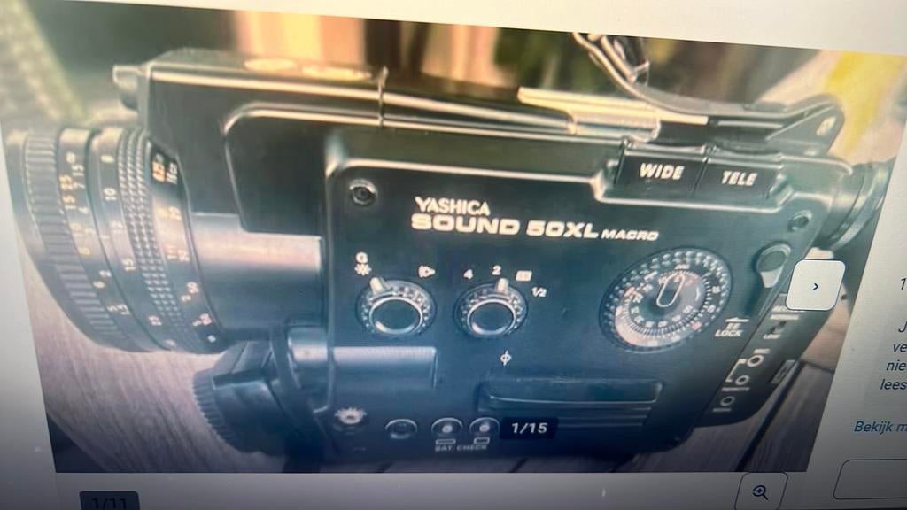 Yashica sound 50xl, Audio, Tv en Foto, Ophalen of Verzenden, 8mm, Camera