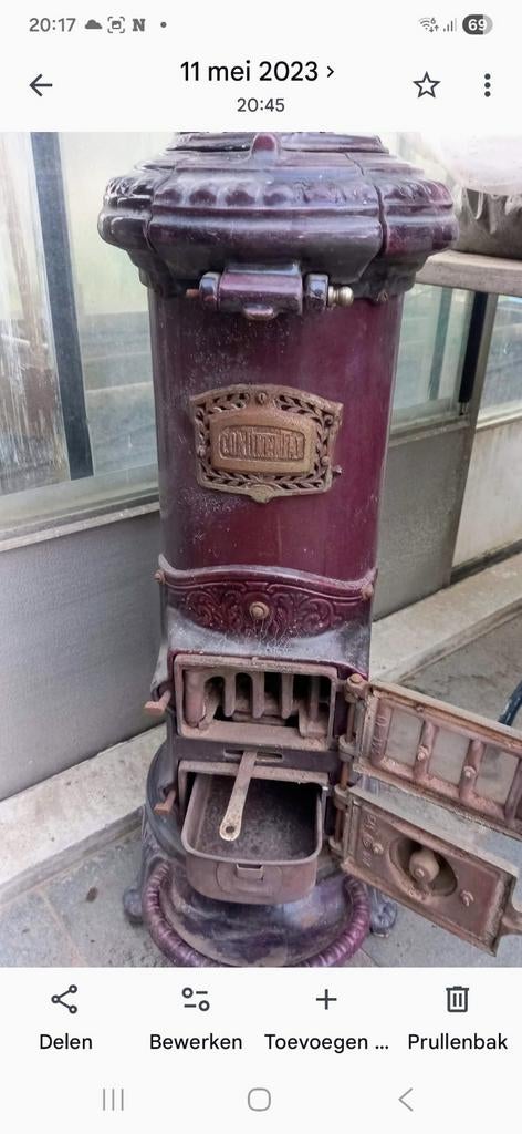 Continental kacheltje, Huis en Inrichting, Kachels, Ophalen, Gebruikt